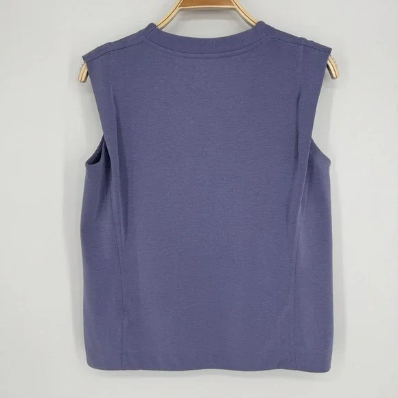 Athleta Seasoft Tank Sweatshirt Size Small Purple Sleeveless Muscle Tee Top - Picture 6 of 11